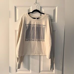 Earth Day Every Day Cream Sweatshirt